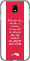 Samsung Galaxy J7 (2017) Hoesje Transparant TPU Case - AFC Ajax Dit Is Mijn Club #ffffff