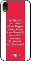 iPhone Xr Hoesje TPU Case - AFC Ajax Clublied #ffffff