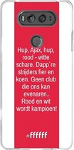 LG V20 Hoesje Transparant TPU Case - AFC Ajax Clublied #ffffff