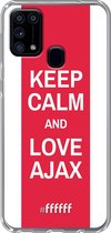 Samsung Galaxy M31 Hoesje Transparant TPU Case - AFC Ajax Keep Calm #ffffff