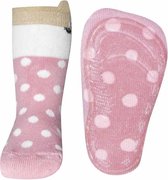 Antislip sokken vosje en stippen roze-31/34