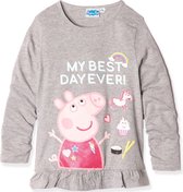 Grijs shirt van Peppa Big, Best Day maat 116