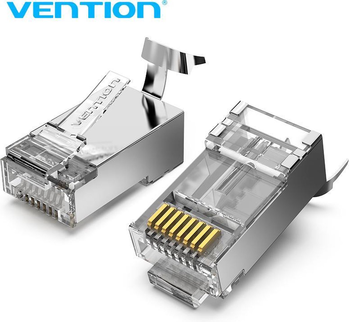 Vention CAT 7 FTP RJ45 LAN Kabel Aansluiting Stekker voor Internet - 10 stuks