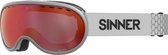 SINNER Vorlage Skibril - Lichtgrijs - Rode Spiegellens