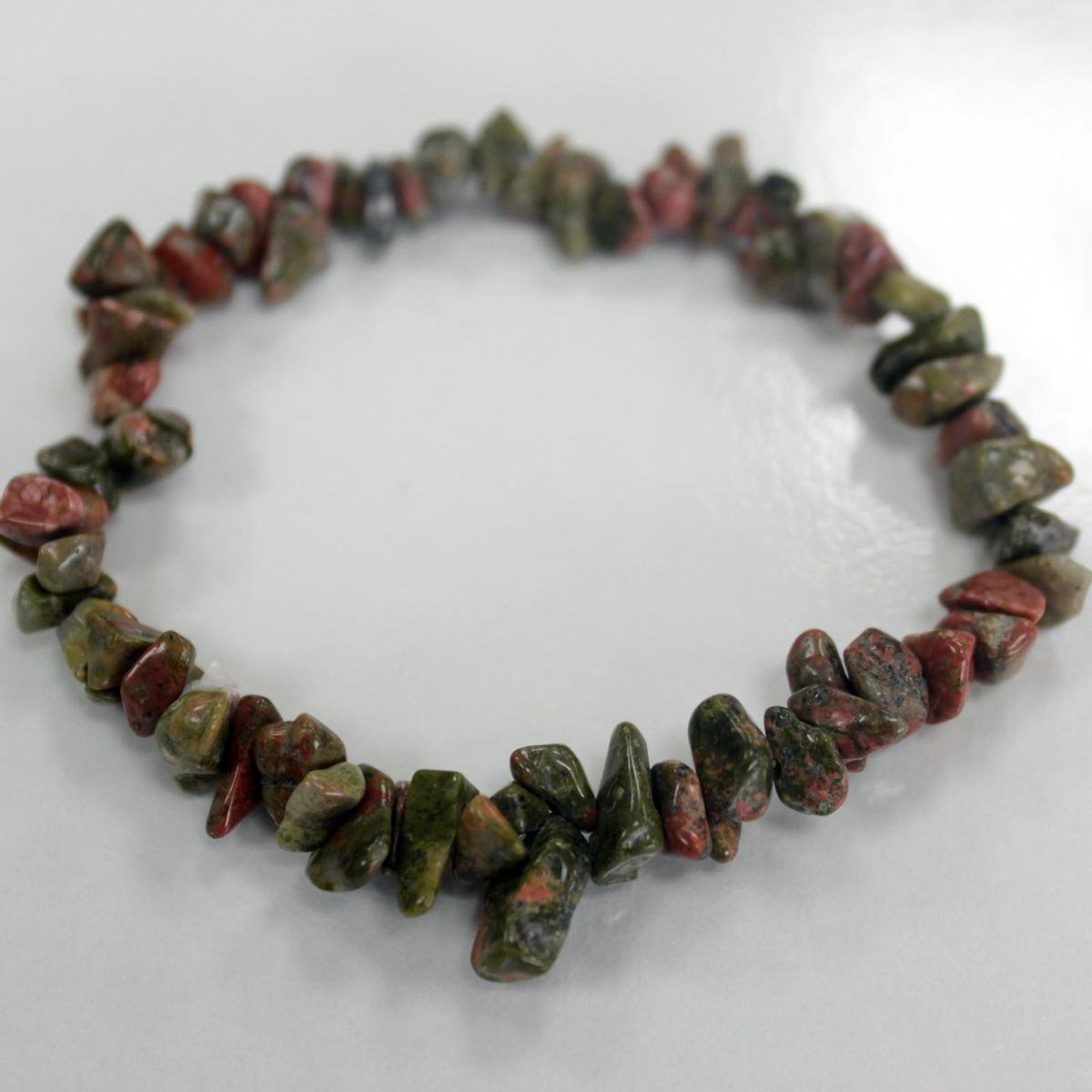 4 x Chipstone Armband - Groene Jaspis