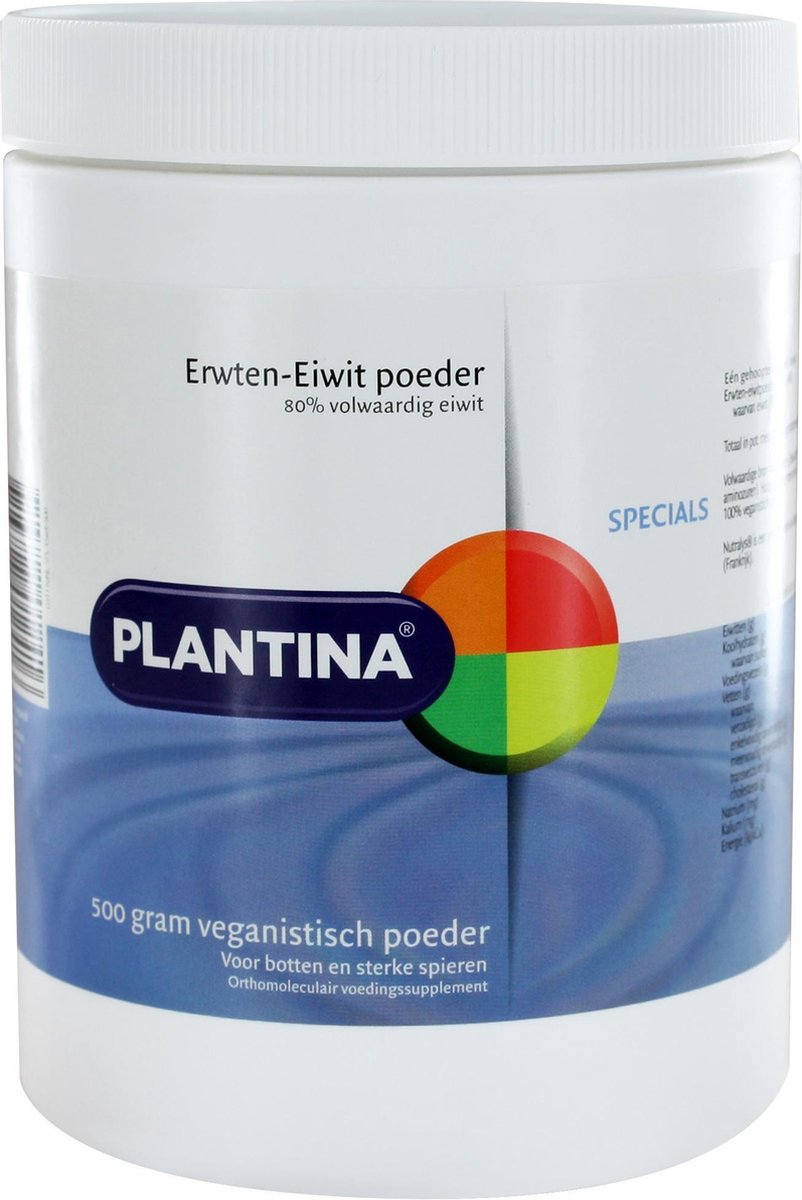 Goedkoopste Plantina Special - Erwten-Eiwit - Hoogwaardige plantaardige eiwitbron voor spieropbouw en herstel. Bevat essentiële aminozuren en is vrij van gluten, soja en zuivel. Perfect voor veganisten en sporters die een natuurlijke eiwitboost nodig hebben.