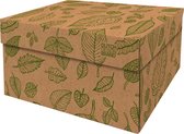 Dutch Design Brand - Dutch Design Storage Box - Opbergdoos - Opbergbox - Bewaardoos - Groene bladeren - Natural Leaves