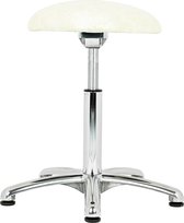 Balergo balanskruk - ergonomische kruk - met wielen, XL gasveer en chroom onderstel
