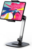 Greenure Tablet & Telefoon houder met Verlichting - 360 ° Draaibaar Flexibel voor op tafel, kantoor en bureau - Universeel voor smartphone, tablet en camera - Stevige aluminium voe