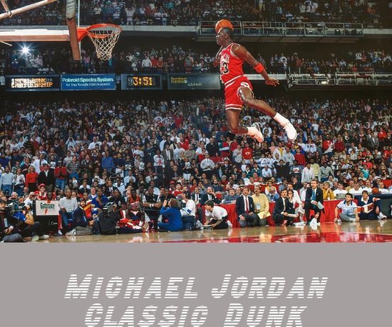 Allernieuwste peinture sur toile Michael Jordan Classic Dunk - Sport -  Photo d'action... | bol.com