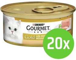 Gourmet Gold Mousse - Kalkoen - Kattenvoer - 20 x 85 g