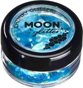 Moon Creations Glitter Makeup Moon Glitter - Iridescent Chunky Glitter Blauw