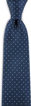 We Love Ties - Stropdas Hedge Fund - geweven zuiver zijde - marineblauw / lichtblauw