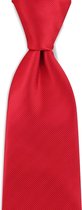 We Love Ties - Stropdas rood repp - geweven polyester Microfill