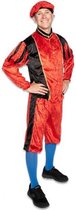 Roetveeg Pieten kostuum voor volwassenen - rood / zwart - Pietenpak XL