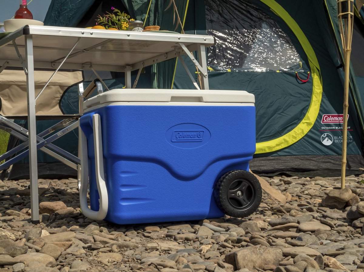Coleman 40QT Performance Koelbox - Wielen - 37,5 Liter - Blauw