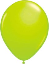 8x stuks Neon fel groene latex ballonnen 25 cm - Feestversiering/feestartikelen