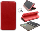 iPhone 12 Mini Hoesje Rood - Luxe Kunstlederen Slim Portemonnee Book Case