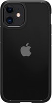 Spigen Crystal Hybrid Apple iPhone 12 Mini Hoesje Transparant Zwart