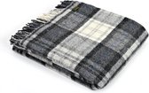 Tweedmill Plaid Tartan Cottage Grijs - Nieuw wol - Made in the UK