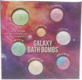 Galaxy Bath Bombs - Bad bruisballen set - Bad Bruisbal - 7 Galaxy bad bruisballen - Badderen - Blueberry - Bubble Gum - Orange - Raspberry - Apple - Lemon - Cherry - Fruitig badder