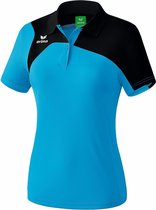 Erima Club 1900 2.0 Polo Dames - Curacao / Zwart | Maat: 42