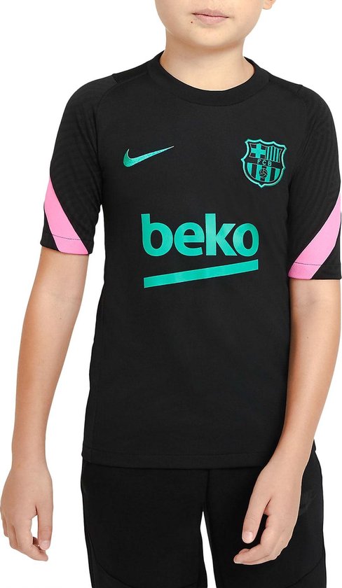 beha werkzaamheid Orkaan Nike FC Barcelona Strike Sportshirt - Maat S - Unisex - zwart/blauw/roze  Maat L-128/140 | bol.com