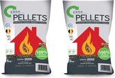 ERDA Houtpellets - Ideaal Voor De Pelletkachel - 100% Naaldhout +A1 - 15Kg x 2 Zakken