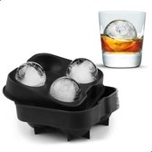 Whisiskey IJsballenvorm – IJsblokjesvorm met Deksel – IJsblokjes maker – IJsvormpjes – IJsbalvorm - Silicone