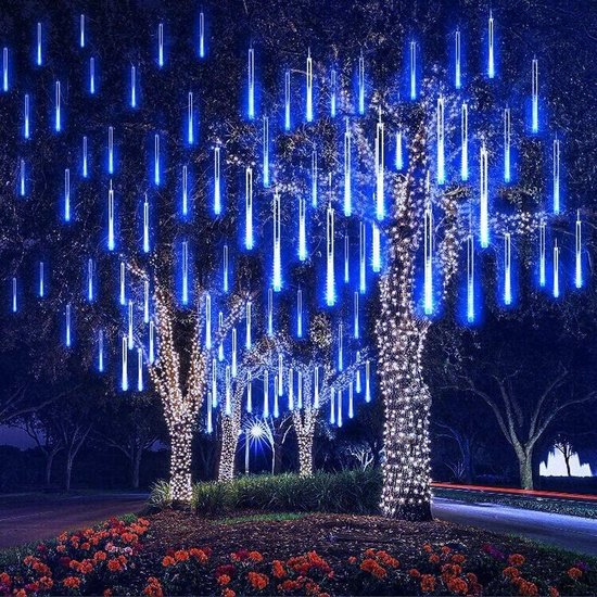 jeugd Beweegt niet limiet Regenlampen | LED Lampen | 8 Staven | 192 LEDS | Sfeerverlichting | Kerst  Decoratie |... | bol.com