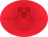 Ezpz mini mat placemat en bordje elmo rood Rood - Vriezer: Y