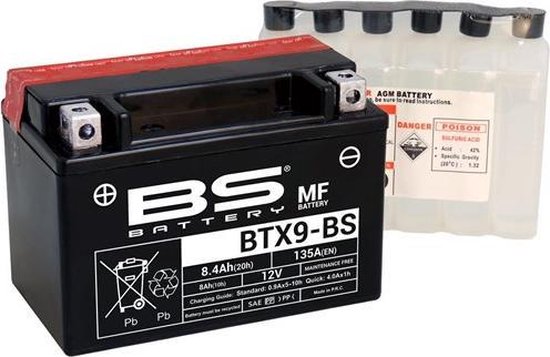 Bs Battery Btx9-Bs / Ytx9-Bs Accu