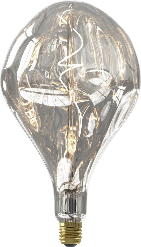 Calex Organic EVO XXL Zilver - E27 LED Lamp - Filament Lichtbron Dimbaar -  6W - Warm... | bol.com