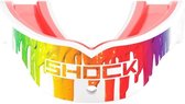 Shock Doctor | Gel Max Power Adult | kleur WRTW Multi Drip | mondbescherming, bitje, gebitsprotectie | meerdere sporten | American Football