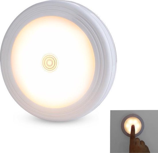Draadloze ledlamp – Touch bediening -Warm licht – Draadloze wandlamp –  Draadloze... | bol.com