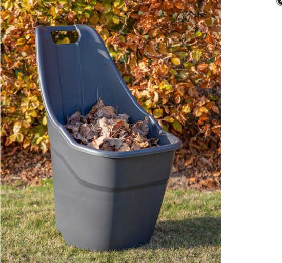 Tuintrolley 50l zwart — afbeelding 4