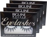 Biguine Make Up Paris Eyelashes 13304 Faux Cils Effet Plume Wimper Multipack 4x