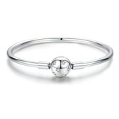 Sterling zilveren bangle armband Sterren 19 cm