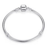 Sterling zilveren bedelarmband 22 cm