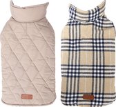Hondenjas ruit english style Beige - Maat XS