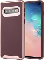 Samsung Galaxy S10 Backcover - Paars - Shockproof - 2 in 1 PC Hard & TPU