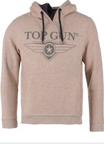 Top Gun Hoodie Sweatshirt "Logo de Luxe" beige