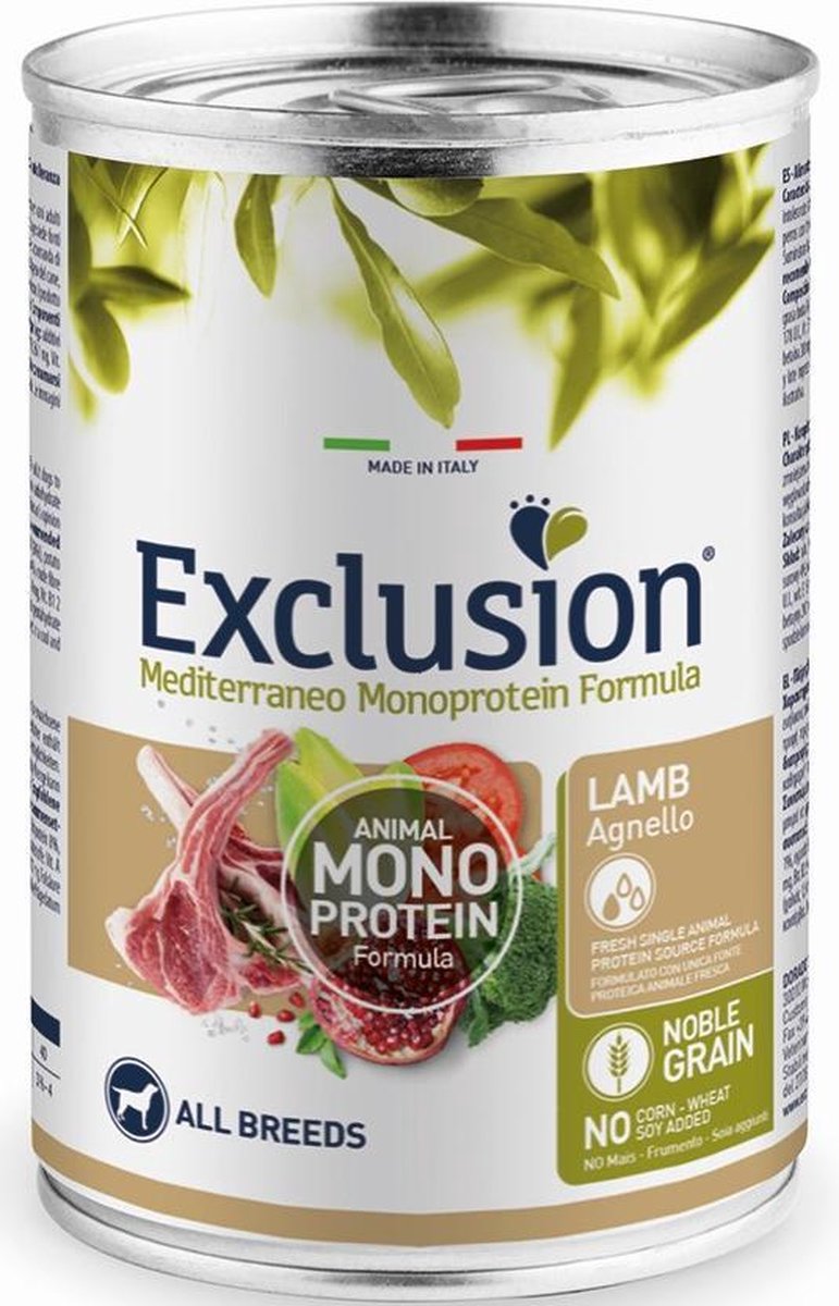 EXCLUSION Exclusion Mediterraneo wet lam blik 400 gram per 6