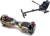 Package Smart Balance Hoverboard 6.5 inch, Regular HipHop + Hoverseat, Motor 700 Wat, Bluetooth, LED