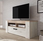 TV-Meubel Kay - Eiken - Wit - 120 cm