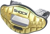 Shock Doctor Max AirFlow 2.0 LG | kleur Black Clear Gold Bling 3D | mondbeschermer, bitje, gebitsprotectie | geschikt voor meerdere sporten | American football|