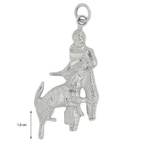 Blinx Jewels Zilveren Hanger Jager en Hond