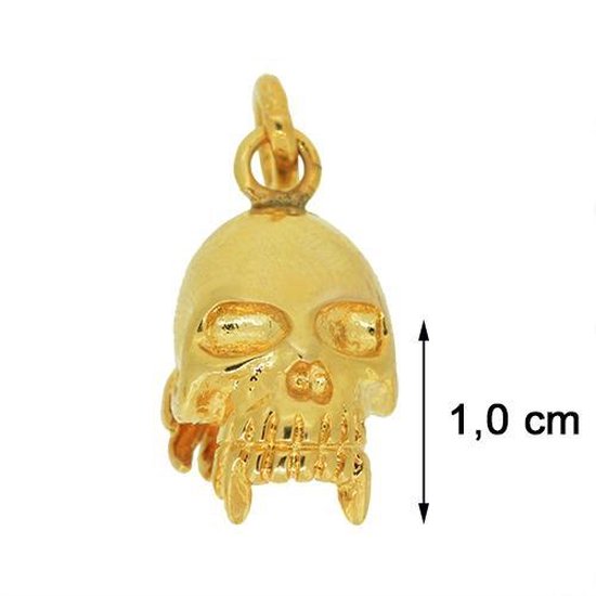 Blinx Jewels Vergulde Schedel Hanger