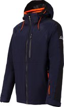 Falcon Wintersportjas - Maat XXL  - Mannen - donker blauw/zwart/oranje