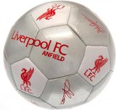 Liverpool Voetbal handtekeningen maat 5 zilver